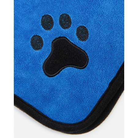 Полотенце-халат для собак Zoozavr 40см Синий