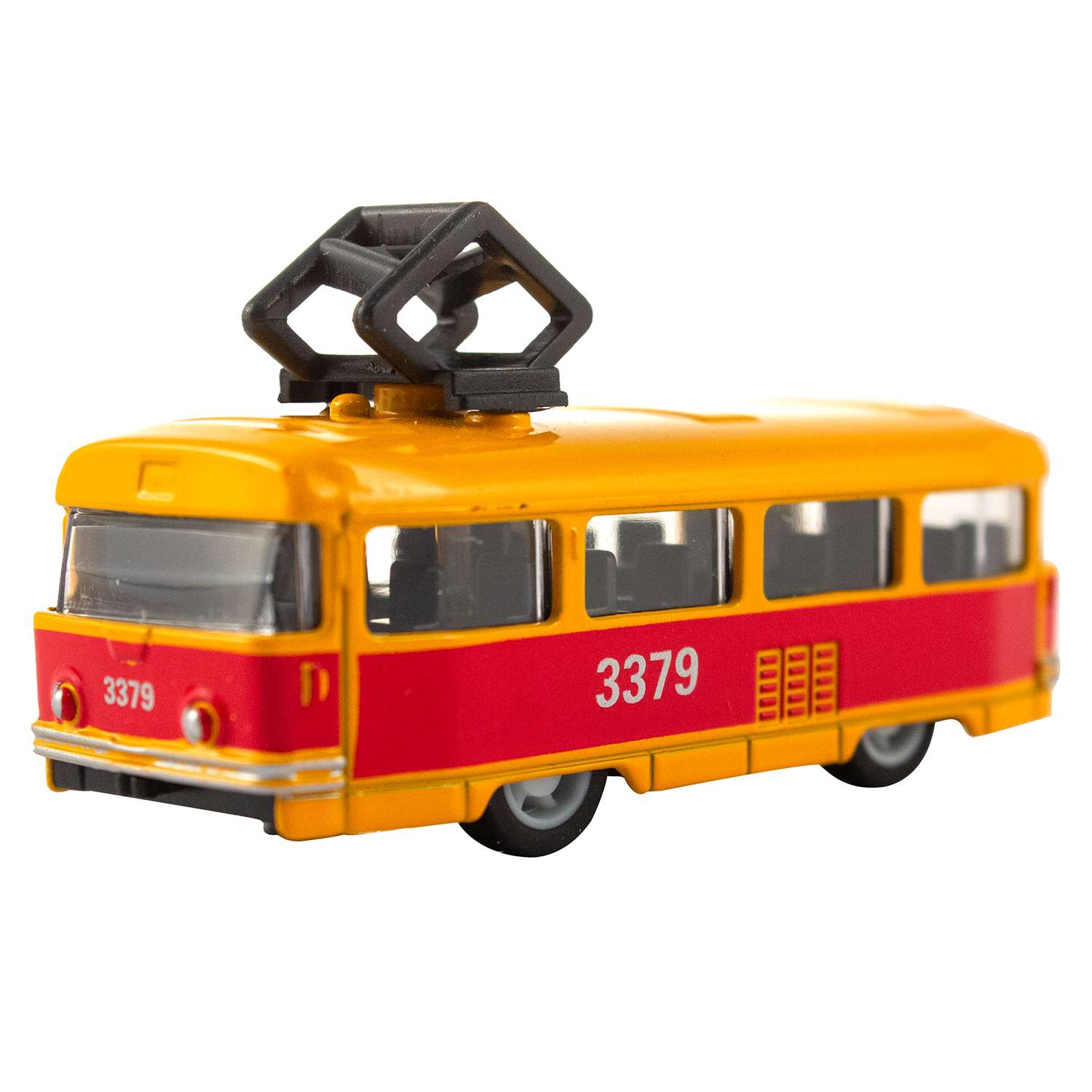 Машинка KiddieDrive Городской транспорт 8-10 см Трамвай 750715_1 - фото 1