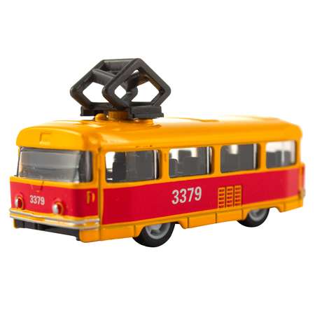 Машинка KiddieDrive Городской транспорт 8-10 см Трамвай