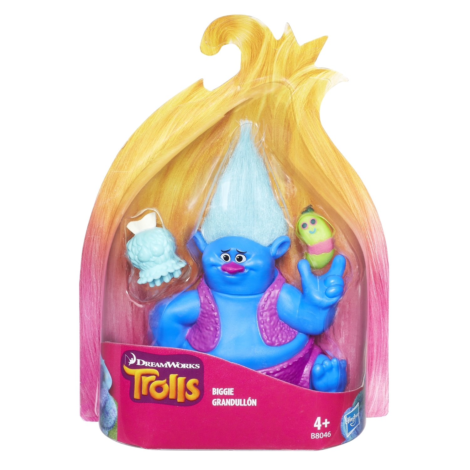 Коллекционная фигурка Trolls тролля Biggie Grandullon B8046 - фото 2