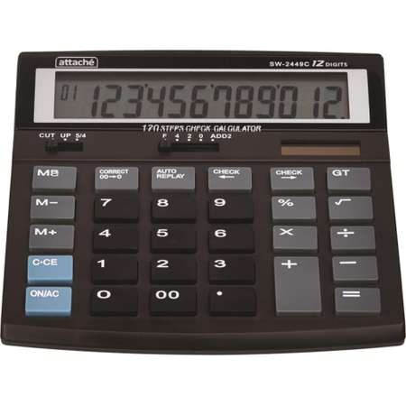 Калькулятор Attache настольный компактный 12 разрядный 120 шагов 1 шт