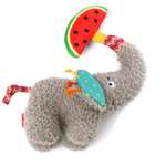 Игрушка для собак GiGwi Plush Friendz Слоник с арбузом 19см