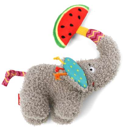 Игрушка для собак GiGwi Plush Friendz Слоник с арбузом 19см