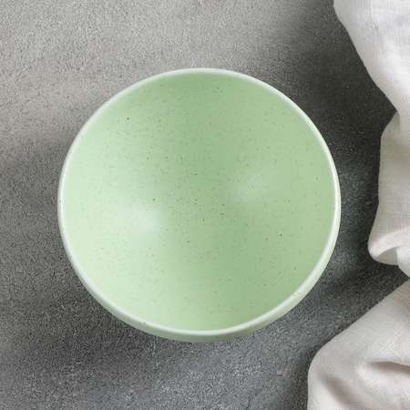 Салатник Доляна Амелия 12x6 см 250 мл цвет зеленый