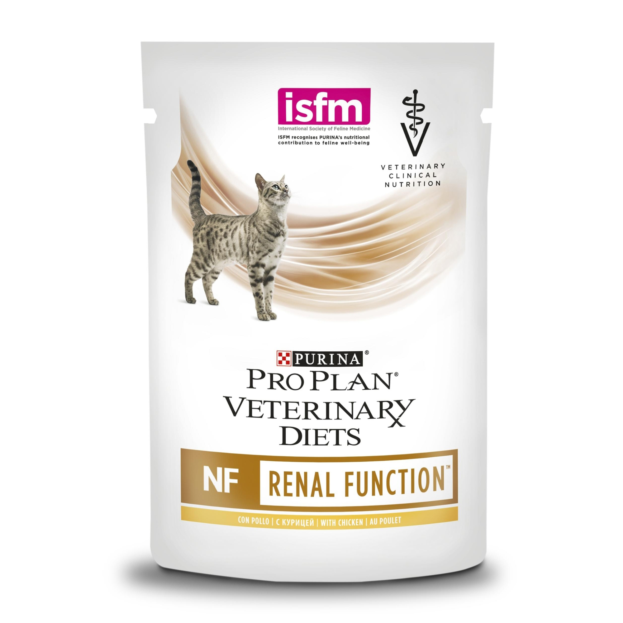 Корм для кошек Purina Pro Plan Veterinary diets NF при патологии почек  курица пауч 85г купить по цене 131 ₽ с доставкой в Москве и России, отзывы,  фото