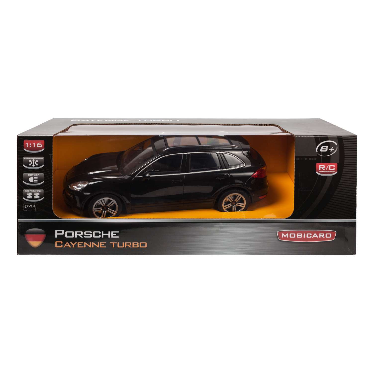 Машинка на радиоуправлении Mobicaro Porsche Cayenne 1:16 Чёрная - фото 3