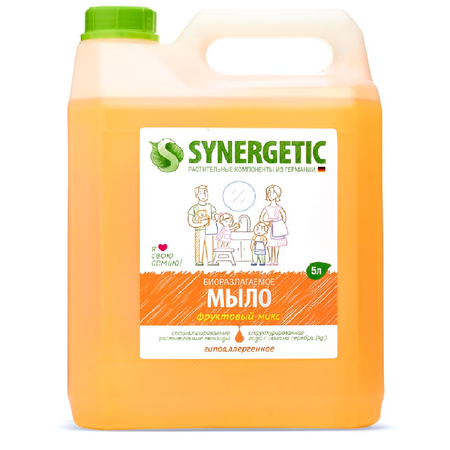 Мыло жидкое SYNERGETIC Фруктовый микс 5 л