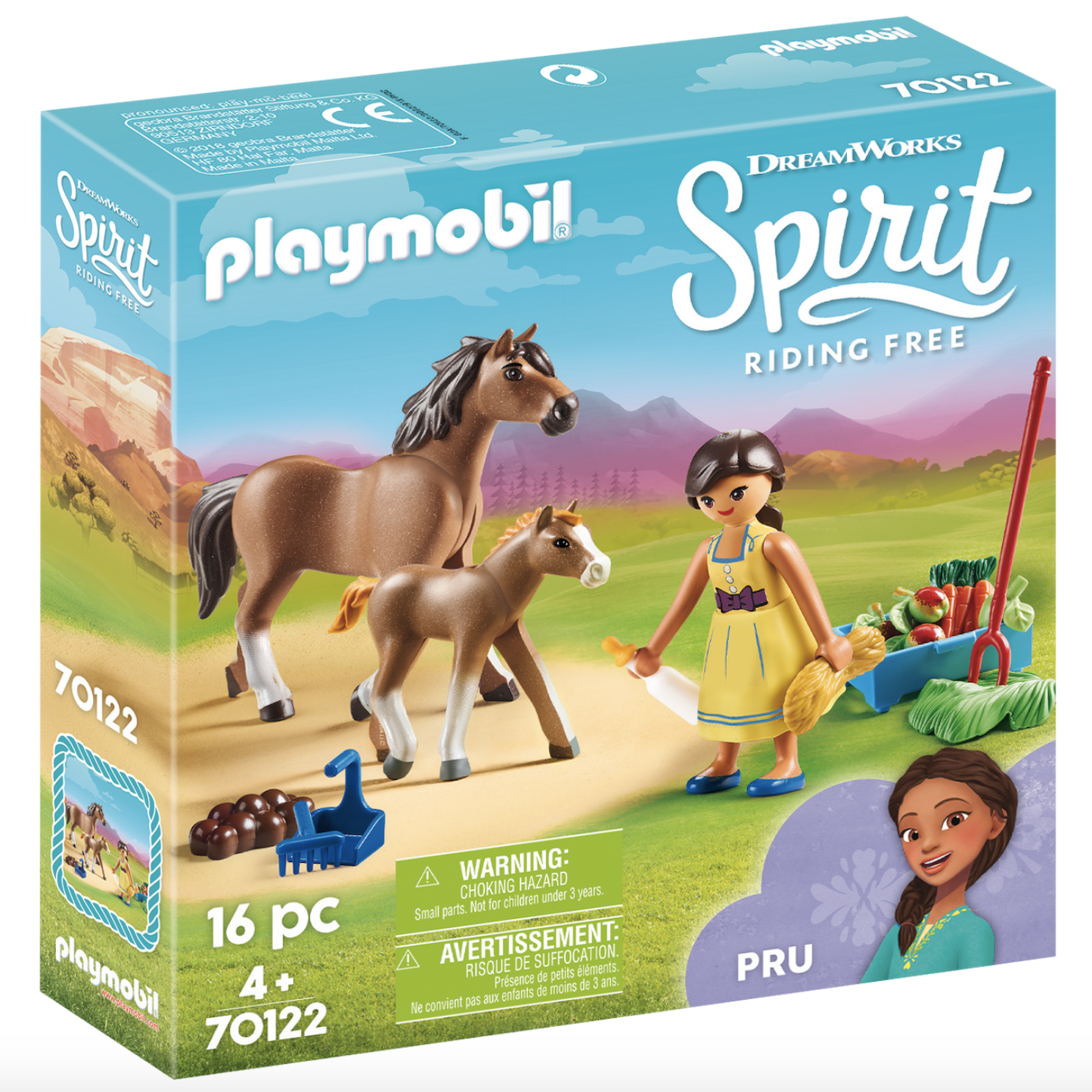 Игровой набор Playmobil Пру с лошадью и жеребенком - фото 2