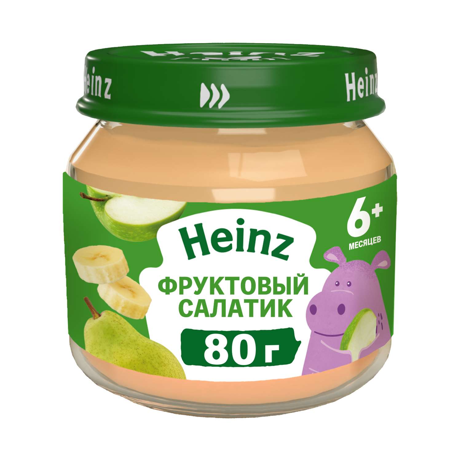 Пюре Heinz фруктовый салатик 80г с 6месяцев - фото 1