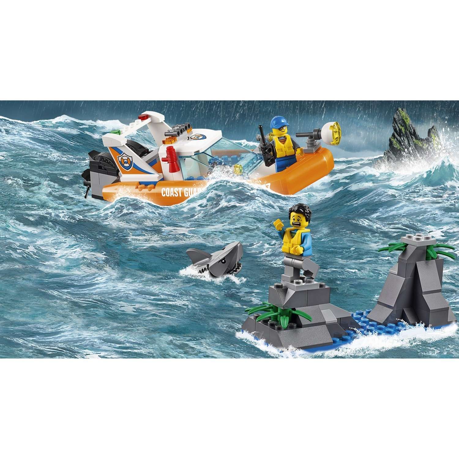 Конструктор LEGO City Coast Guard Операция по спасению парусной лодки (60168) - фото 4