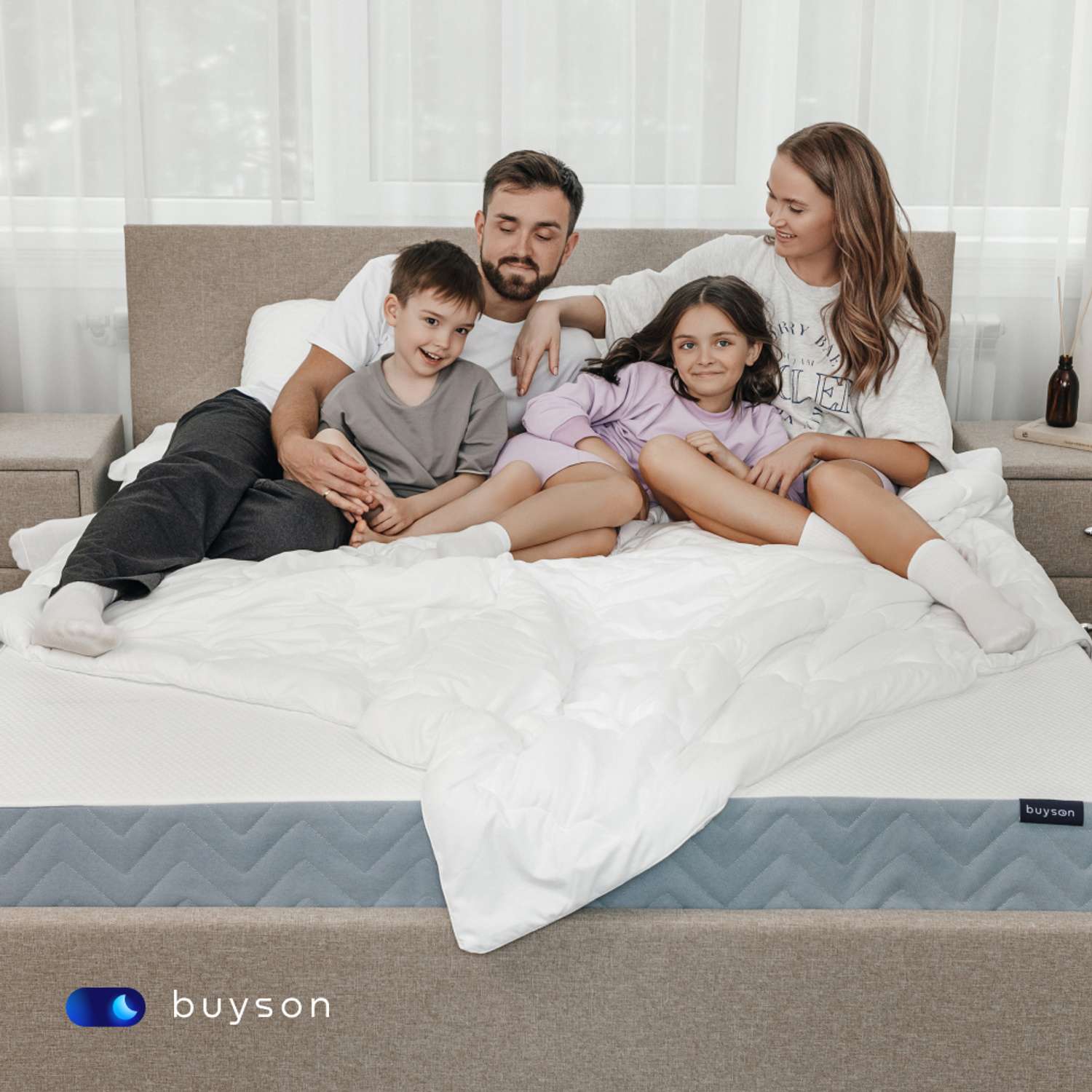 Одеяло buyson BuyRest 200х200 см 2-х спальное всесезонное с наполнителем полиэфир - фото 6