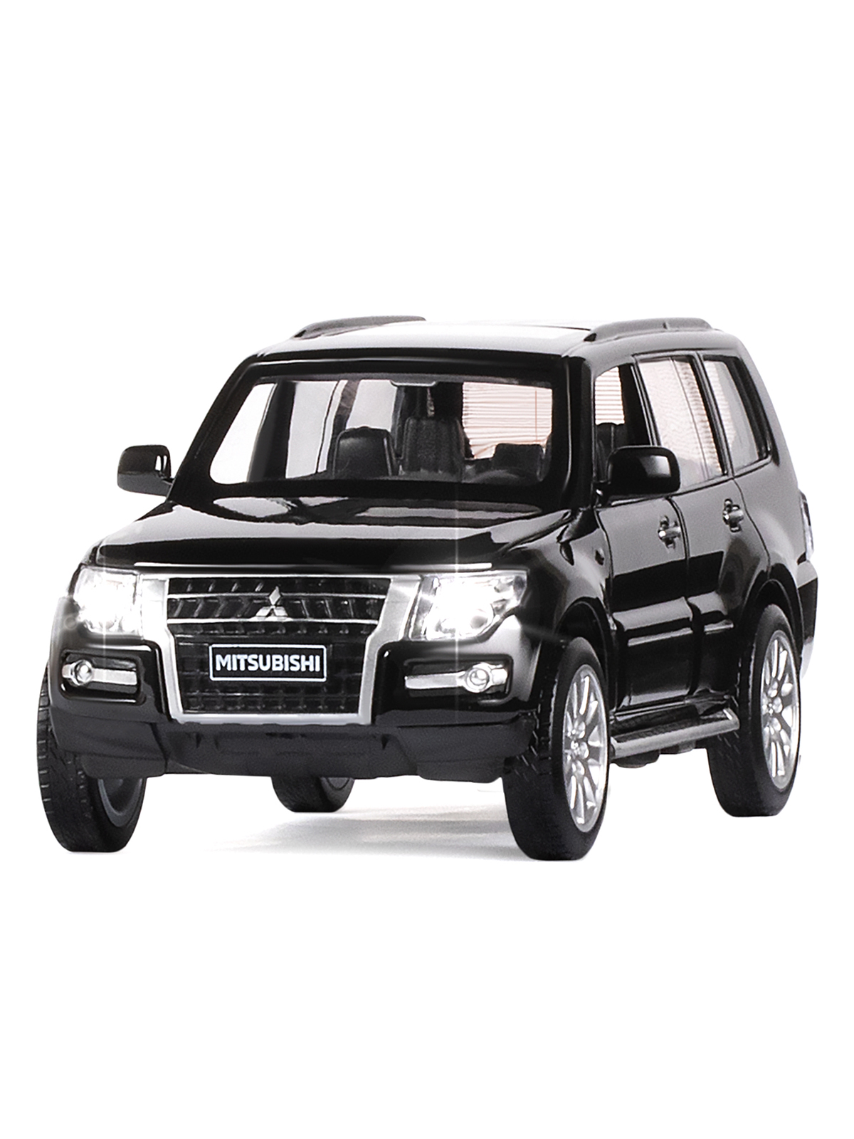 Внедорожник АВТОпанорама Mitsubishi Pajero 4WD Turbo 1:33 черный JB1251431 - фото 10