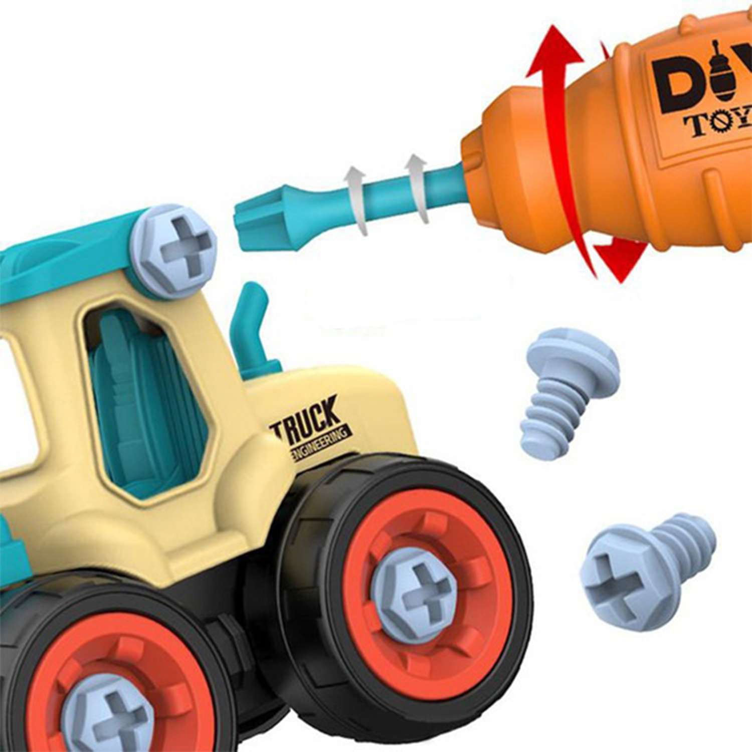 Детская игрушка конструктор SHARKTOYS скрутка набор строительной дорожной техники - фото 9