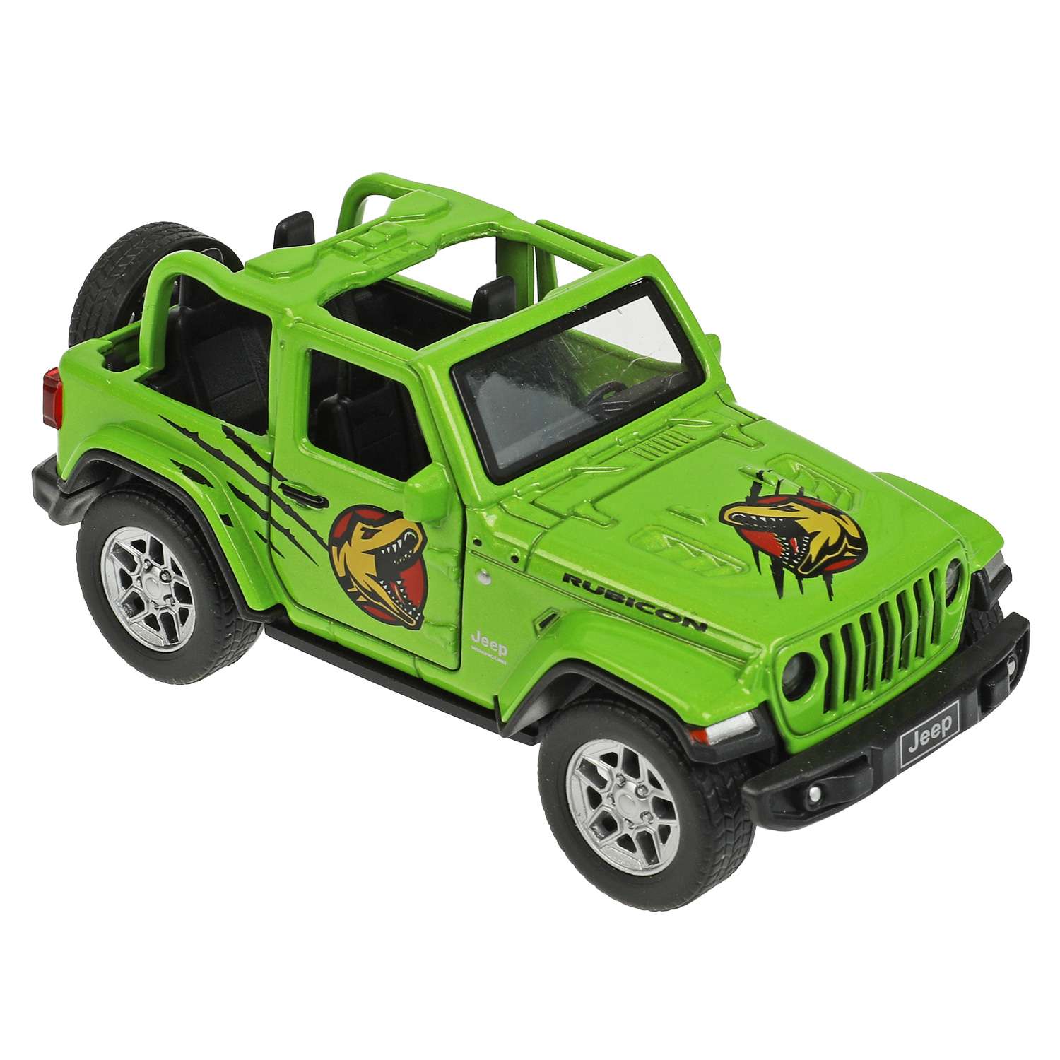 Машина Технопарк Jeep Wrangler Rubicon Динозавры 343350 343350 - фото 1