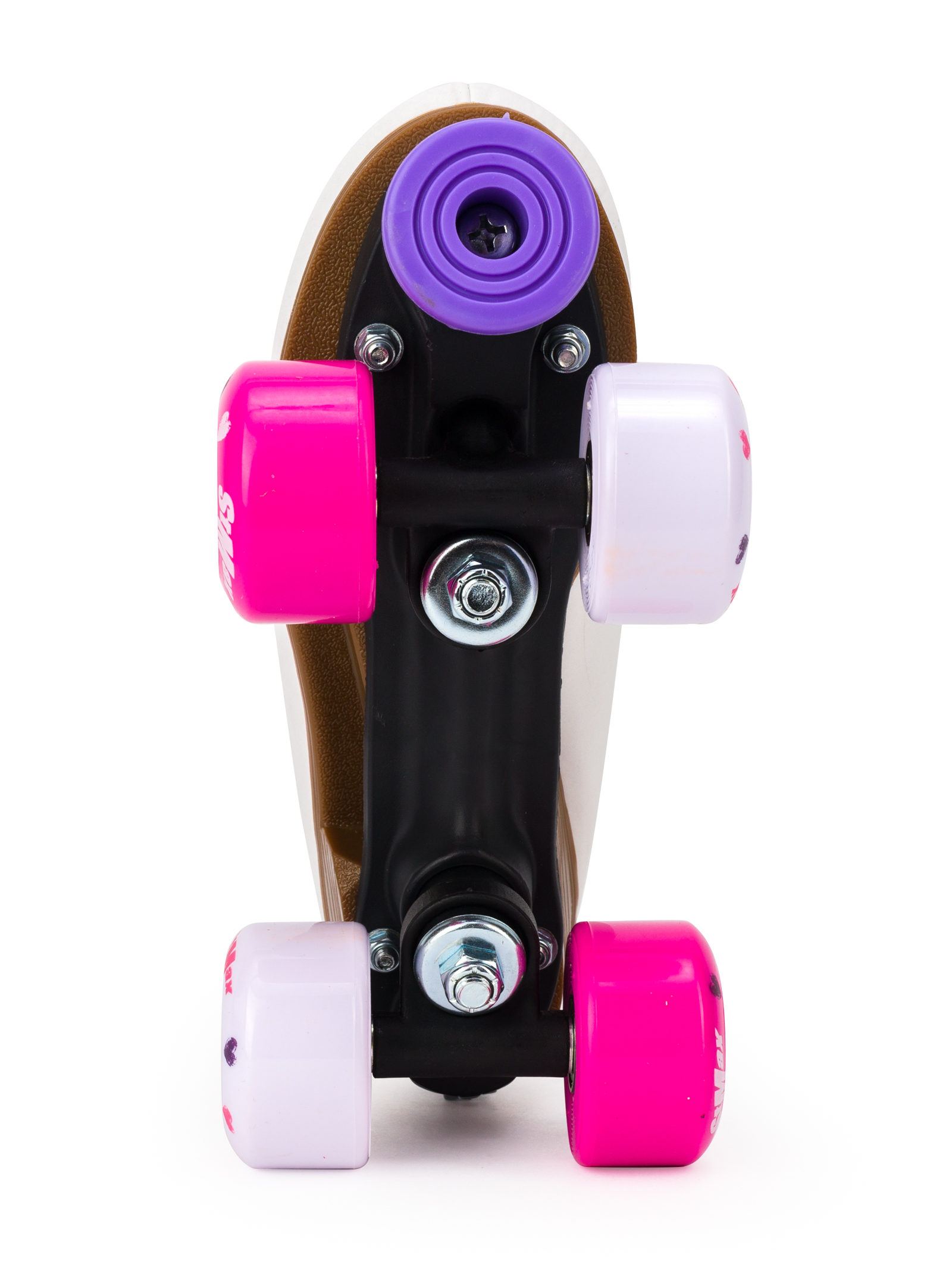 Роликовые коньки SXRide Roller skate YXSKT04PNHR38 белые с розовыми сердечками размер 38 - фото 8