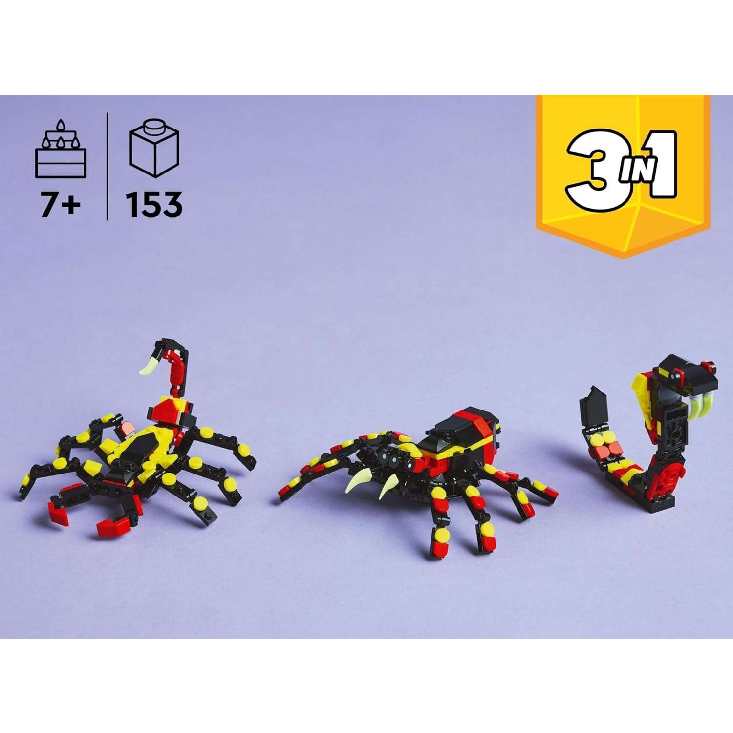 Конструктор LEGO Дикие животные: Удивительный паук 3в1 31159 - фото 2