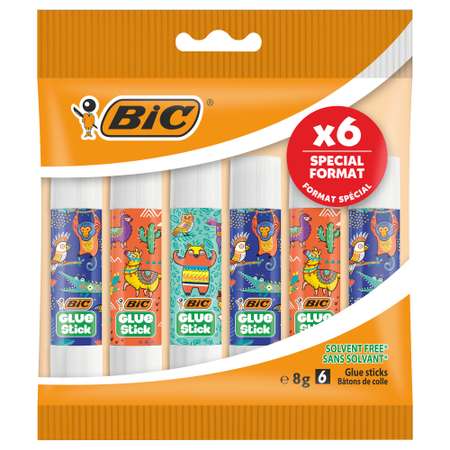 Клей-карандаш BIC Декор 8г 6шт 9192541