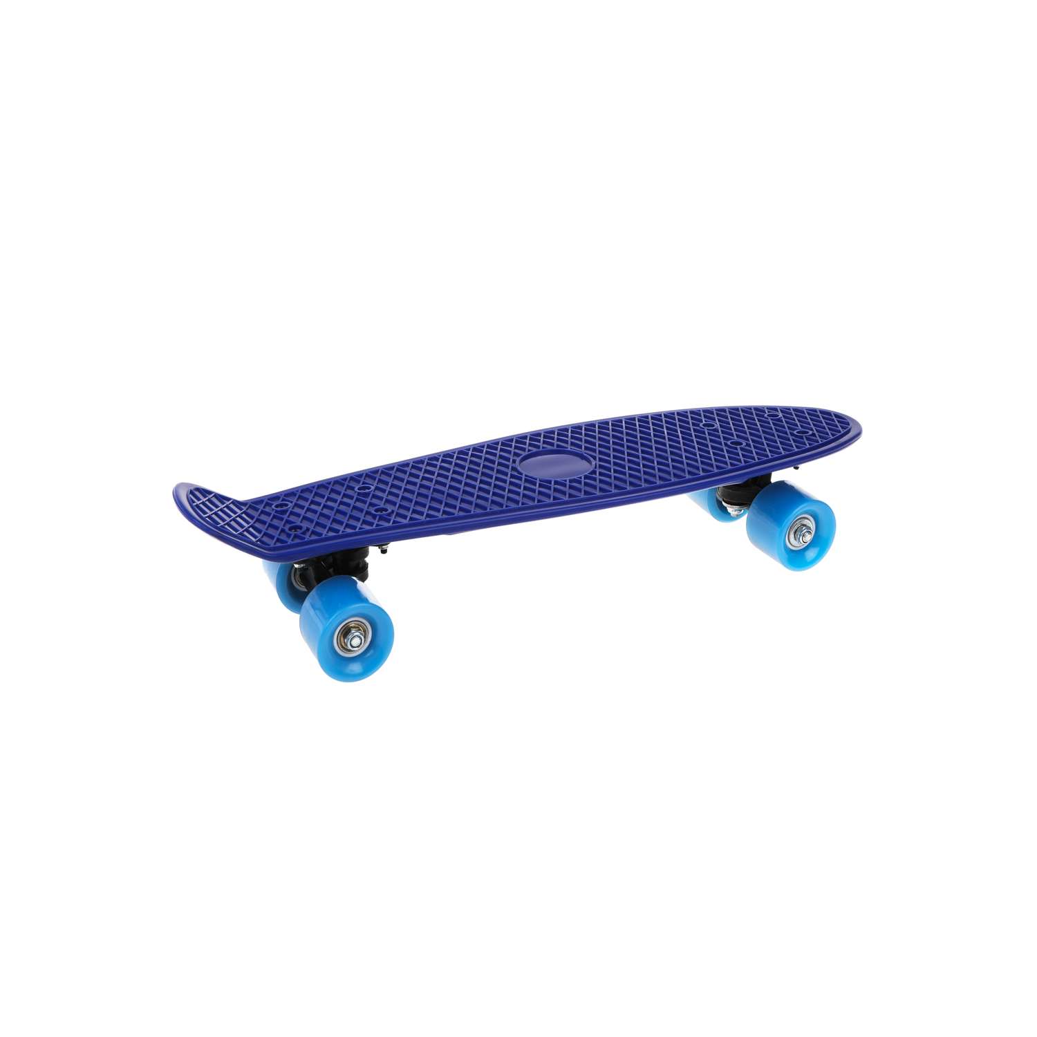 Скейтборд Наша Игрушка пенниборд пластмассовый 55x15 см PVC колеса с пластмассовым креплением. Синий - фото 3