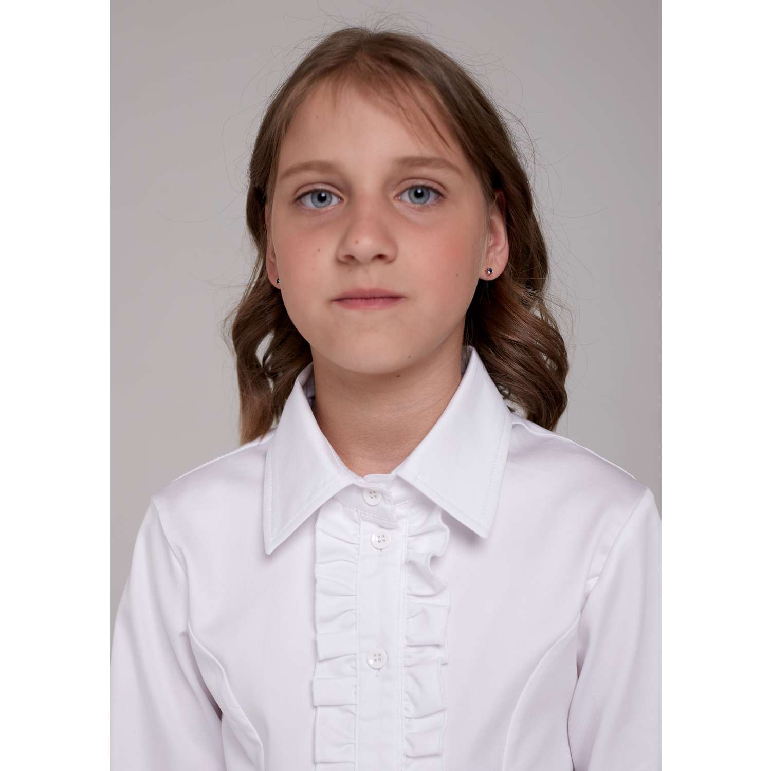 Блузка IRINA EGOROVA BL-Kids-Zhabo_белый - фото 7