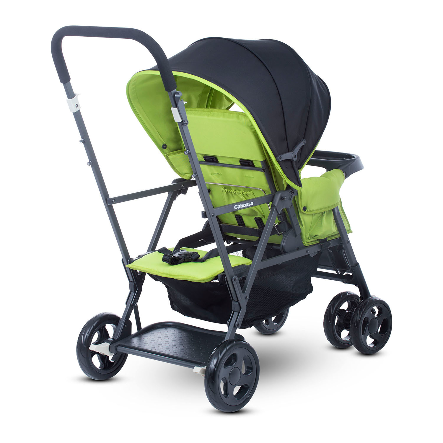 Прогулочная коляска JOOVY Caboose Graphite Зеленая - фото 3