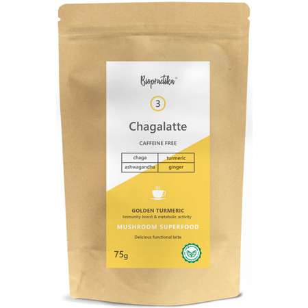 Напиток растворимый Biopractika Chagalatte №3 Golden Turmeric 75 г