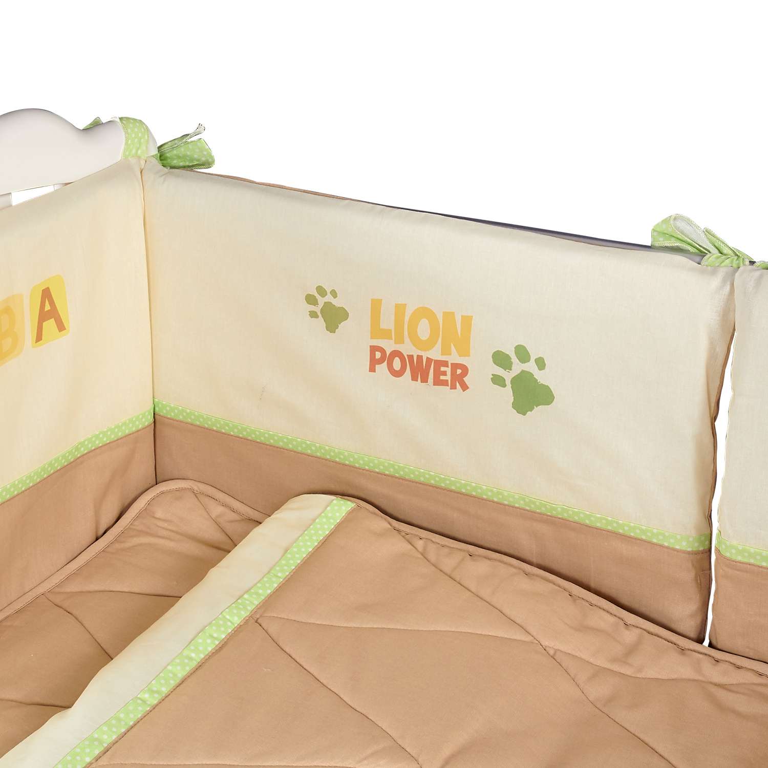 Комплект в кроватку Polini kids Disney baby Король Лев 5 предметов Макиато - фото 15