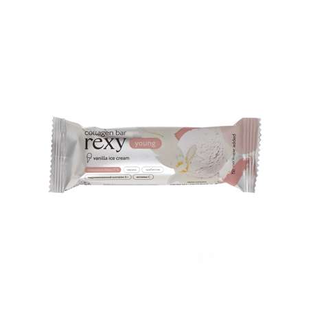 Протеиновые батончики ProteinRex rexy YOUNG с коллагеном ванильное мороженое 18шт