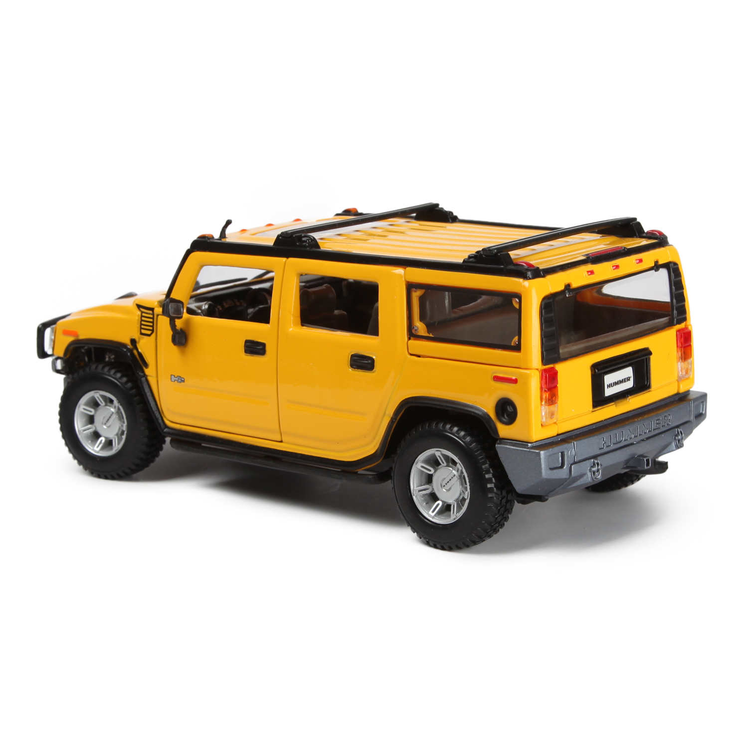 Автомобиль MAISTO Hummer H2 1:24 без механизмов желтый 31231 - фото 3