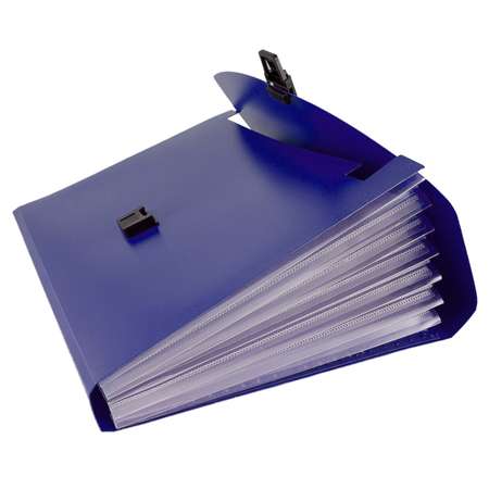 Папка-портфель Calligrata А4 Calligrata 13 отделений 700 мкм до 300 листов синяя