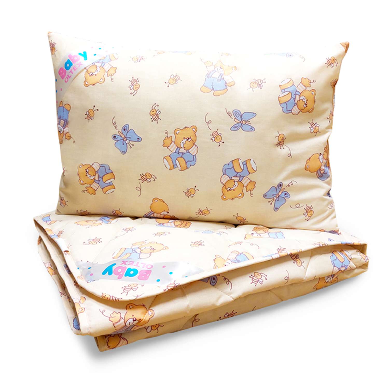 Комплект постельного белья OLTEX Детский BABY мишки/бабочки - фото 1