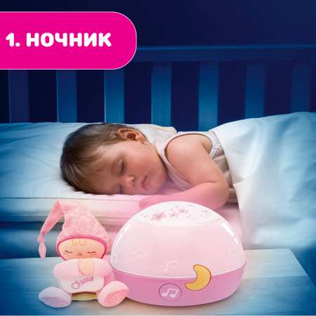 Проектор CHICCO Ночник Первые грезы розовый