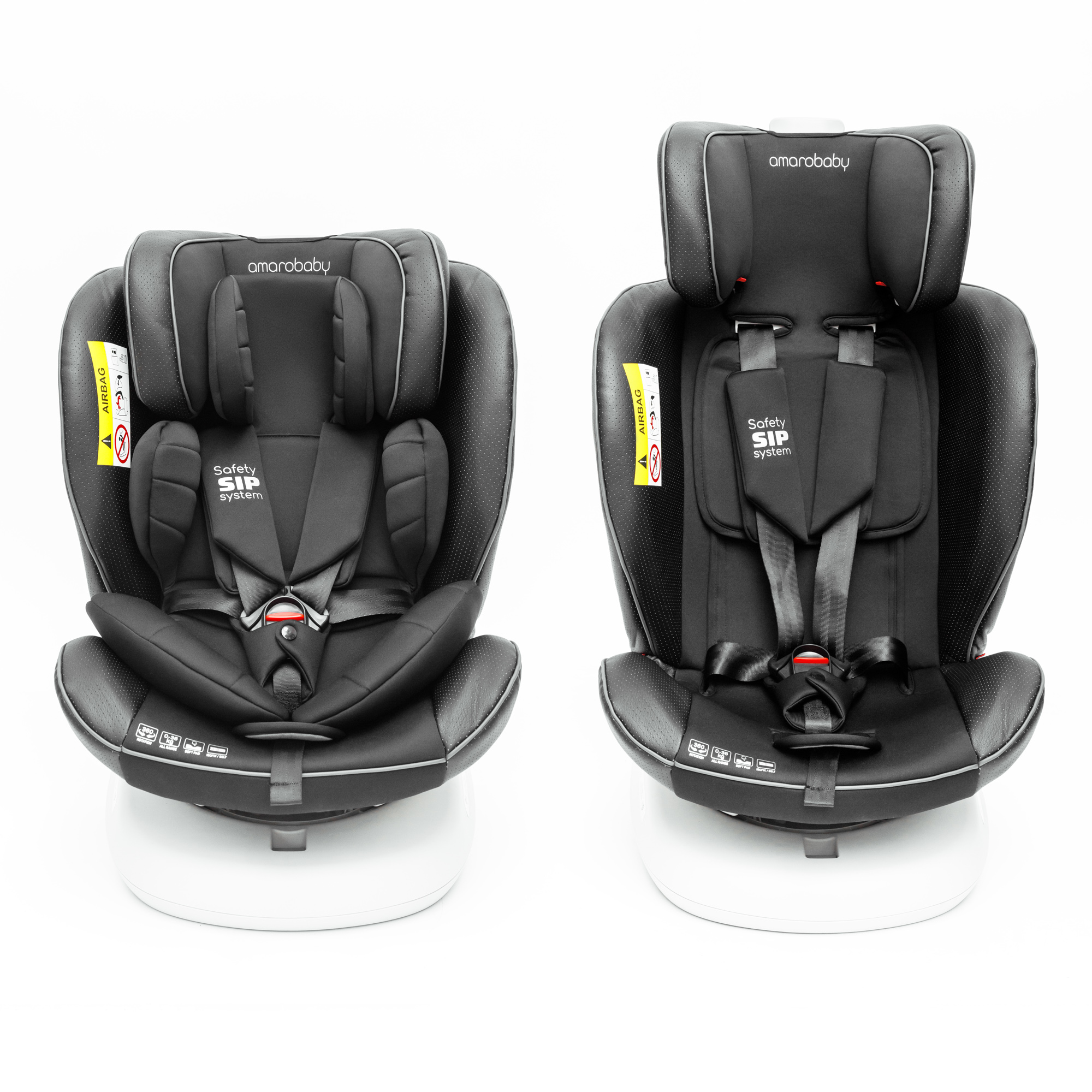 Автокресло Amarobaby Сhampion Isofix класс D группа 0+/1/2/3 Черный - фото 21