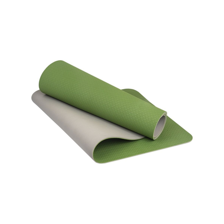 Спортивный коврик ZDK Nonstopika Relax для йоги и пилатеса размер 183х61х0.6см цвет зеленый 2 стороны