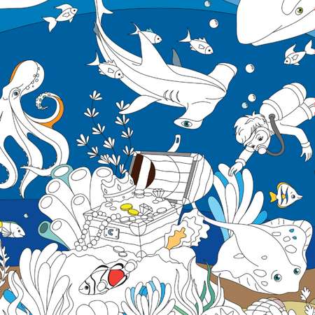 Раскраска ГЕОДОМ Подводный мир 4216