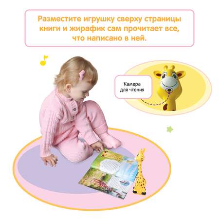 Интерактивная игрушка BertToys Жирафик Бонни