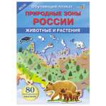 Книга СТРЕКОЗА Обучающий плакат Природные зоны России Животные и растения