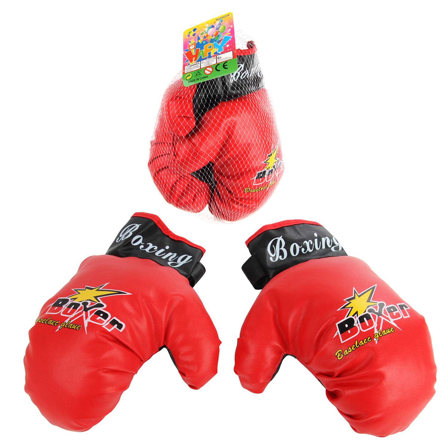Боксерские перчатки Veld Co красный - фото 3