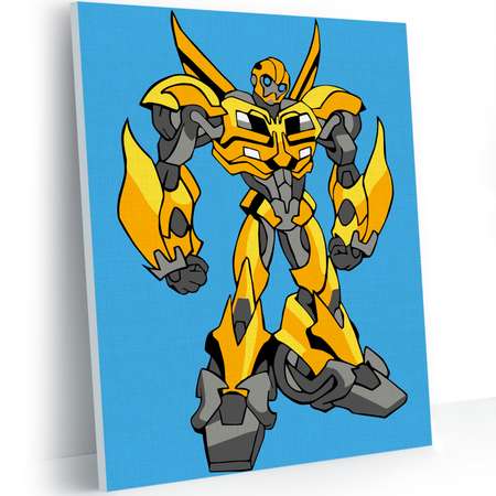 Картина по номерам Hobby Paint на картоне 15х21 см Желтый трансформер