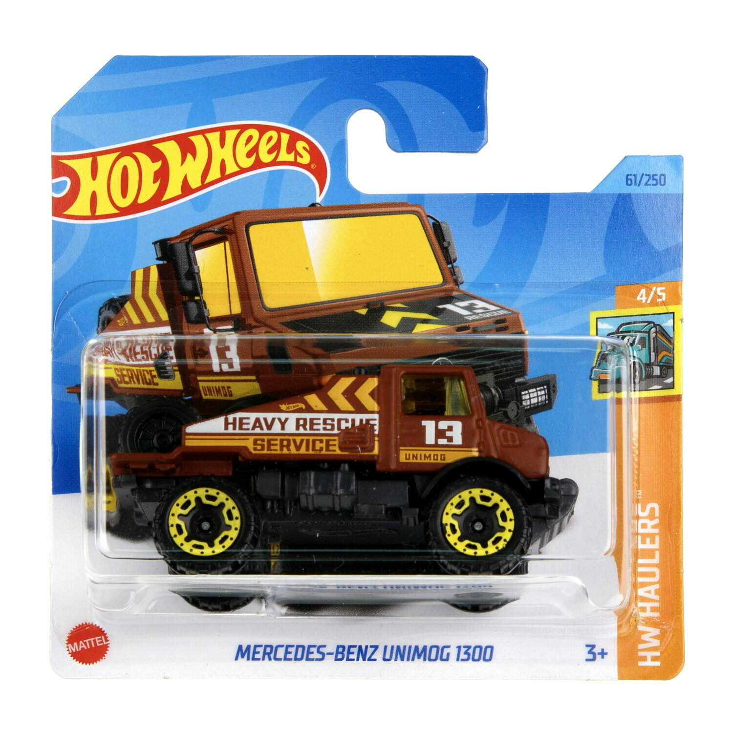 Самосвал Hot Wheels Mercedes Benz Unimog 63392 - фото 2