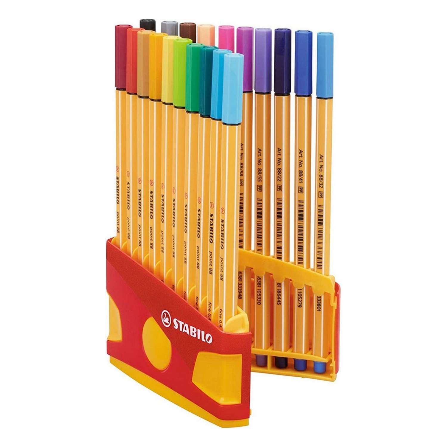 Ручка капиллярная STABILO point 88 20 цветов в пластиковом футляре ColorParade - фото 1