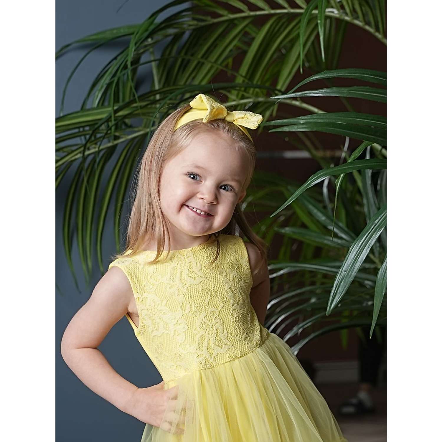 Платье Trendyco kids ТК617/светло-желтый - фото 7