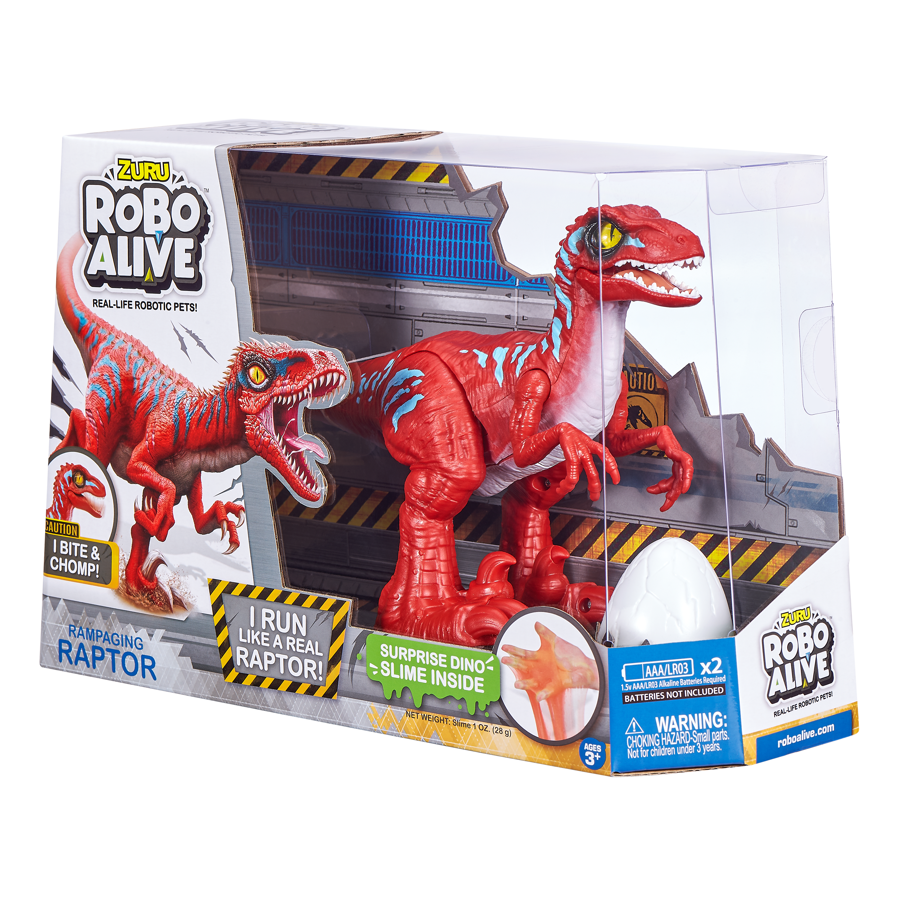 Игрушка ROBO ALIVE Zuru Raptor Красный 25289A - фото 10