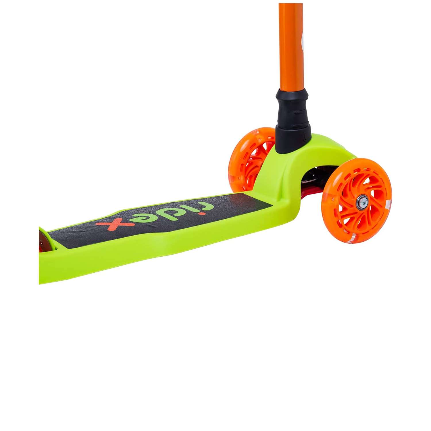 Самокат RIDEX трехколесный 3 wheels scooter Chip 120/80 orange/green - фото 7