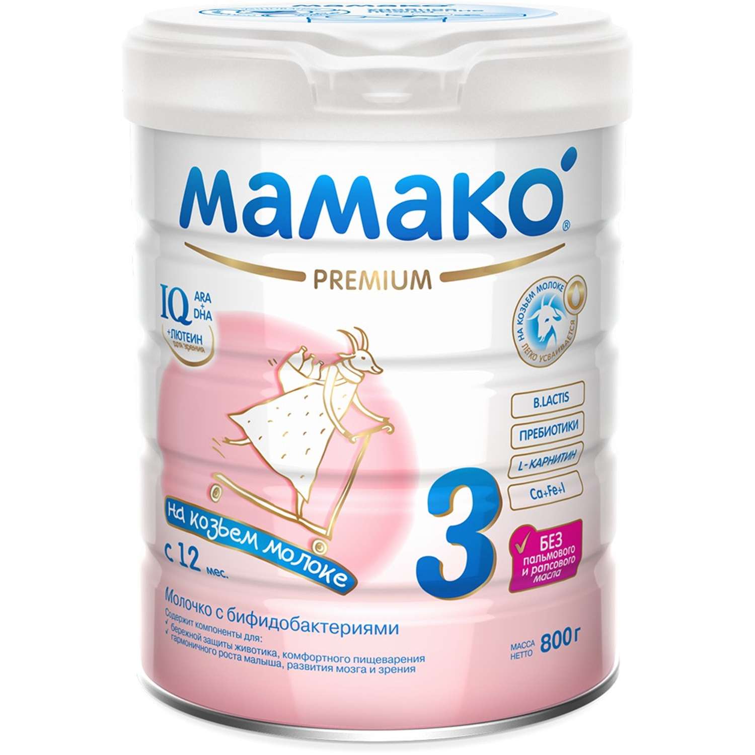 Смесь Мамако Premium 3 на козьем молоке 800г с 12месяцев - фото 1