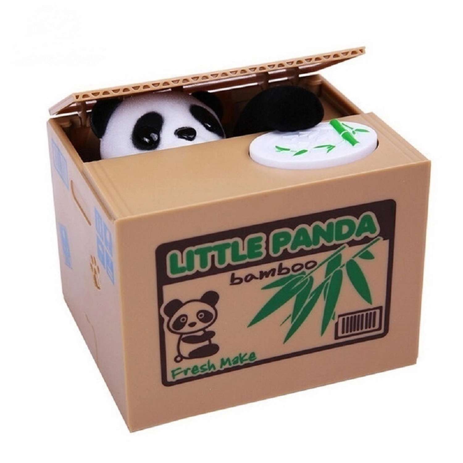 Интерактивная игрушка Panawealth International Панда воришка Копилка для монет - фото 1