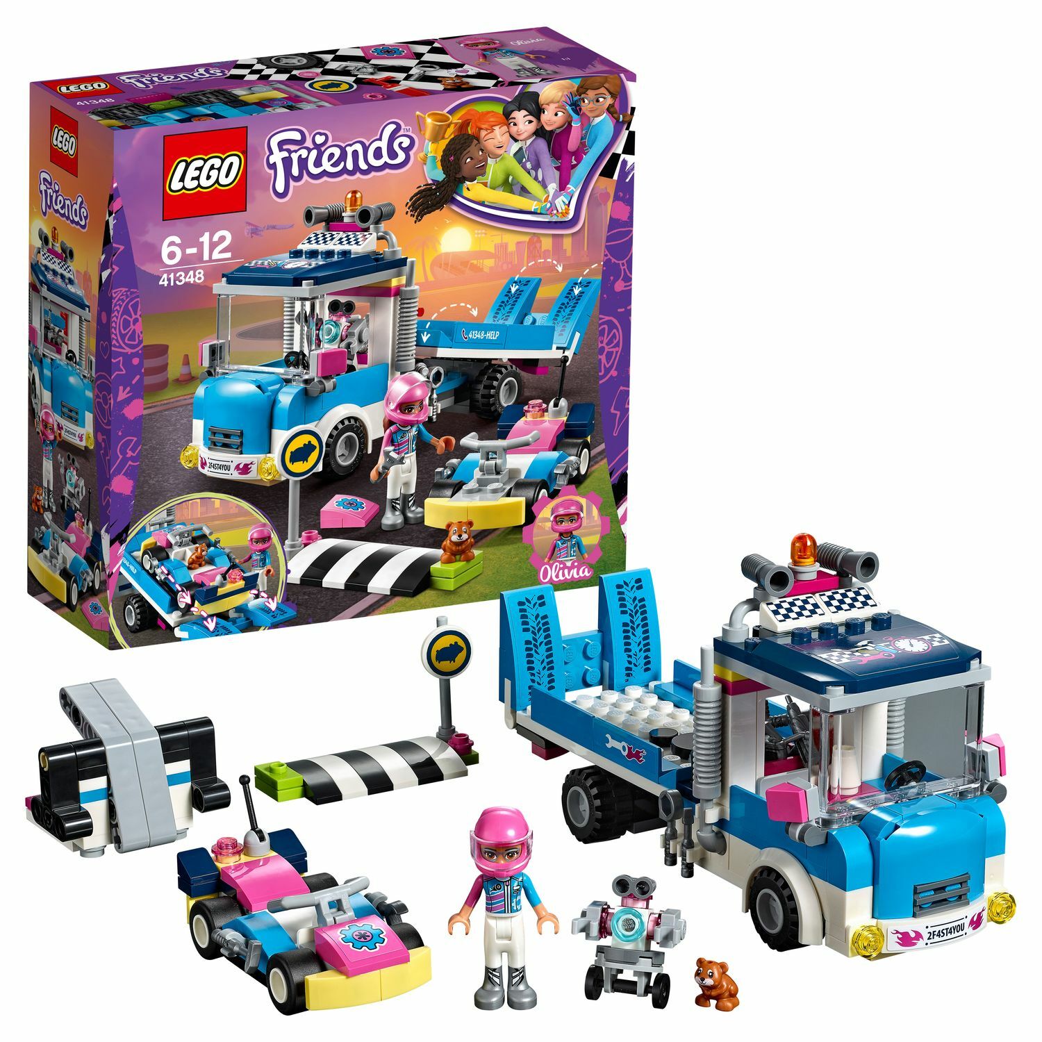 Конструктор LEGO Friends Грузовик техобслуживания 41348 - фото 1