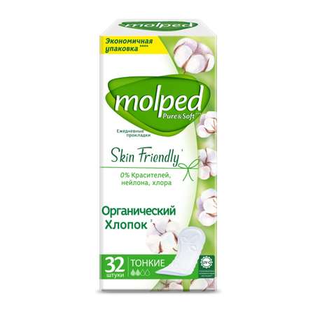 Прокладки Molped Ежедневные женские MOLPED Pure Soft Daily Care 32 шт