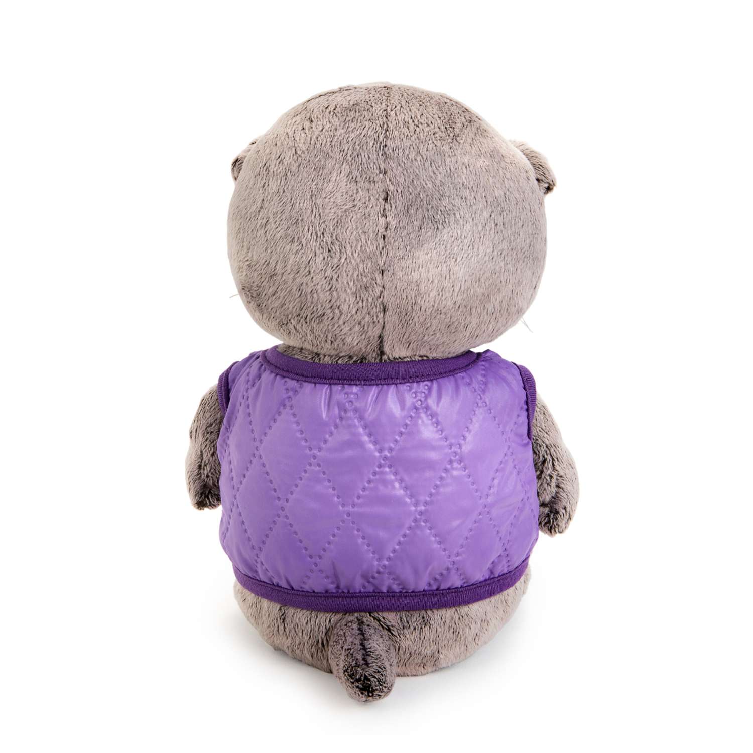 Мягкая игрушка BUDI BASA Басик BABY в дутом жилете с сердечком 20 см BB-123 - фото 4