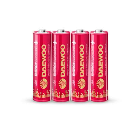 Батарейки алкалиновые DAEWOO Energy alkaline АА LR6 Пальчиковые 32 шт LR6EA-HB32