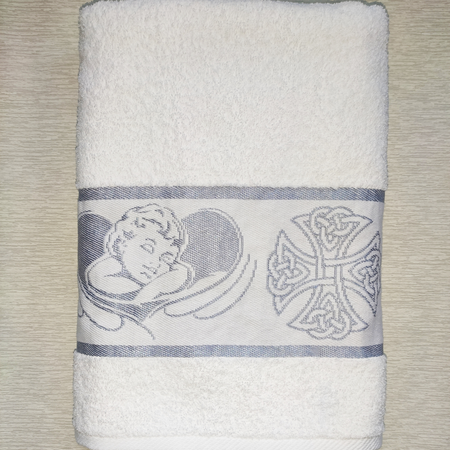 Полотенце Вышневолоцкий текстиль крестильное серебро 70х140 см